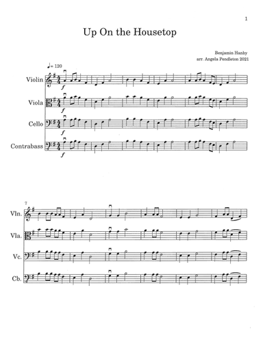 Up On The Housetop (arr. arr. Angela Pendleton 2021)