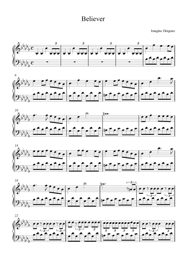 Believer (arr. Imagine Dragons)