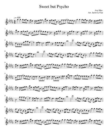 Sweet But Psycho (arr. Jarett LeVan)