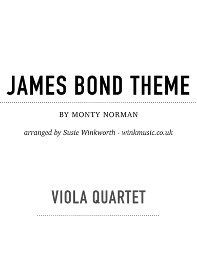 James Bond Theme (arr. Susie Winkworth winkmusic.co.uk)