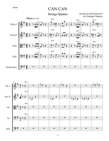 Can Can (arr. Santiago Chaparro)