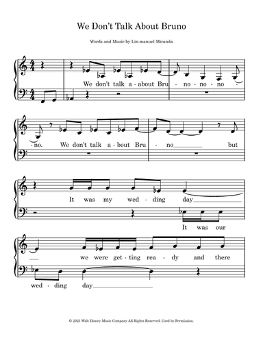 We Don't Talk About Bruno (arr. Julie Wormald)