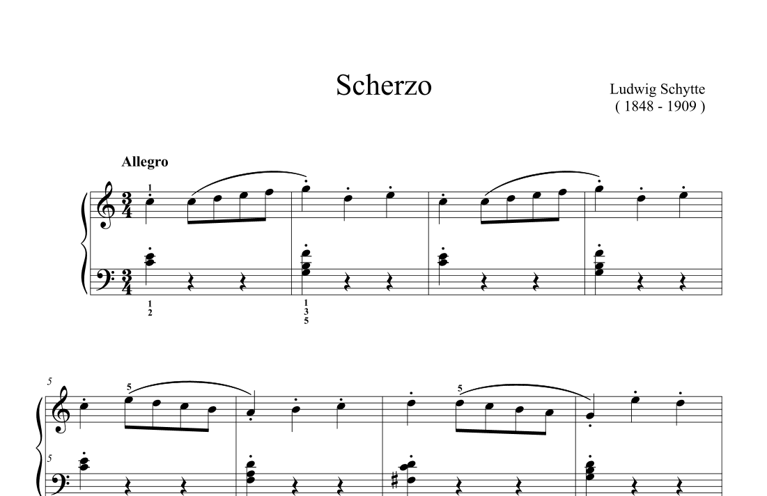 Schytte Scherzo in C Major (arr. Ben Choupak)