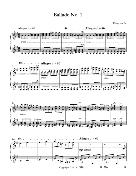 Ballade No. 1