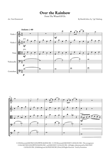 Over The Rainbow (arr. Tom Drummond)