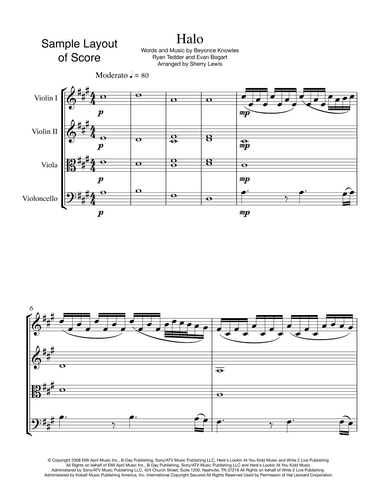 Halo (arr. Sherry Lewis)