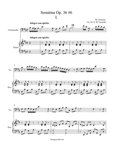 Sonatina Op. 36 #6 (arr. Nick Lacanski)