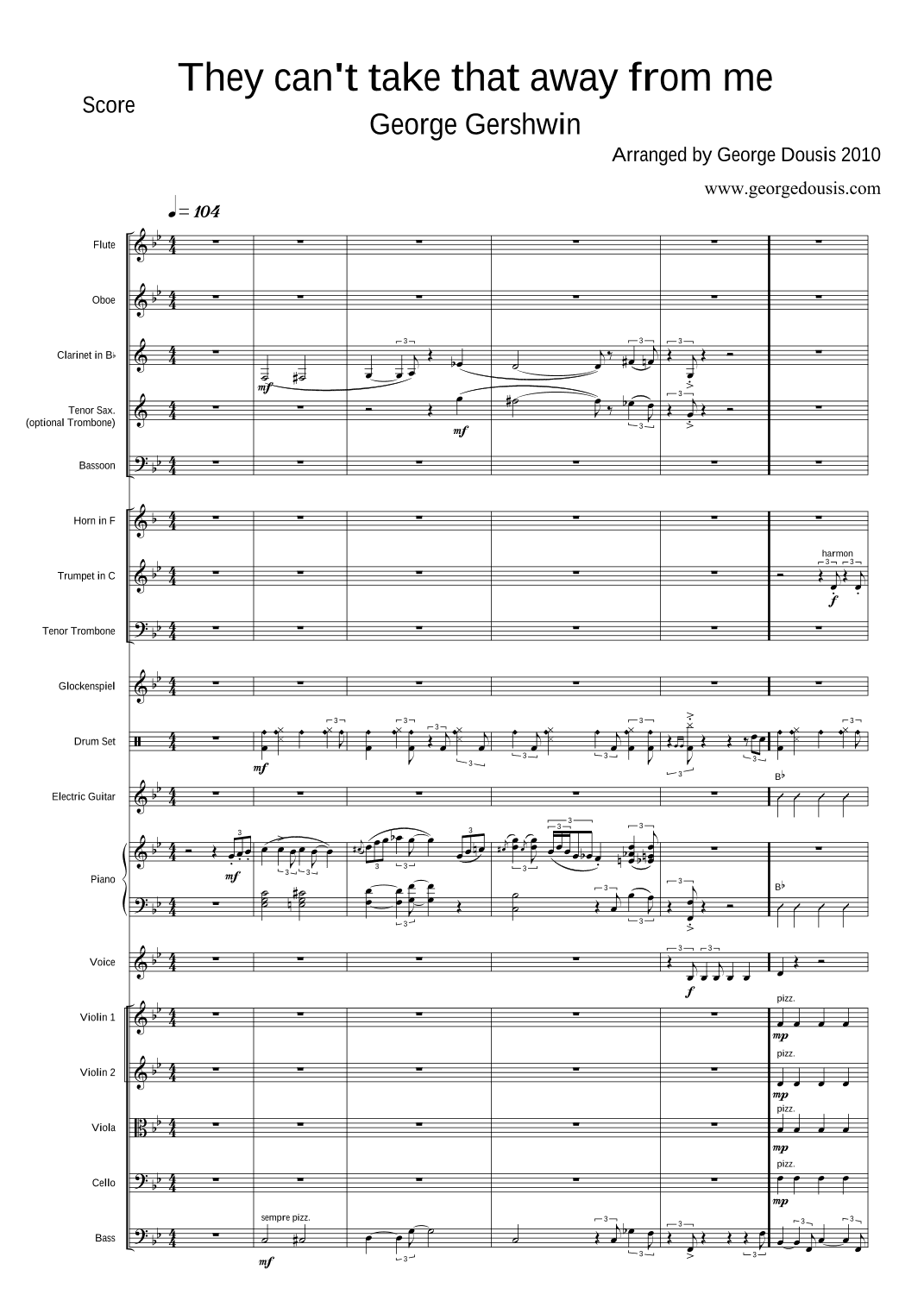 They can't take that away from me (arr. George Dousis)