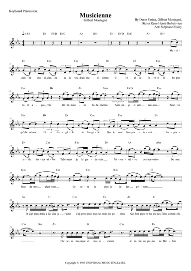 Musicienne (arr. Stephane ELSINY)