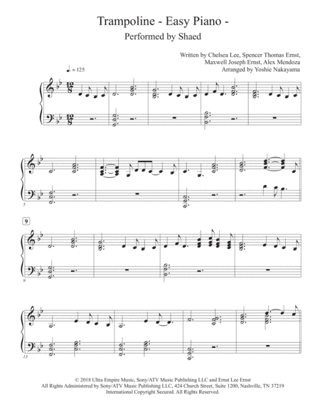 Trampoline (arr. Yoshie Nakayama)