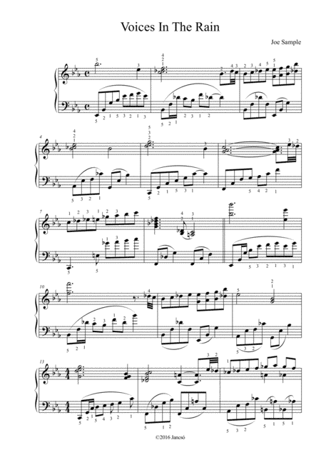 Voices In The Rain (arr. Thomas Jancso)