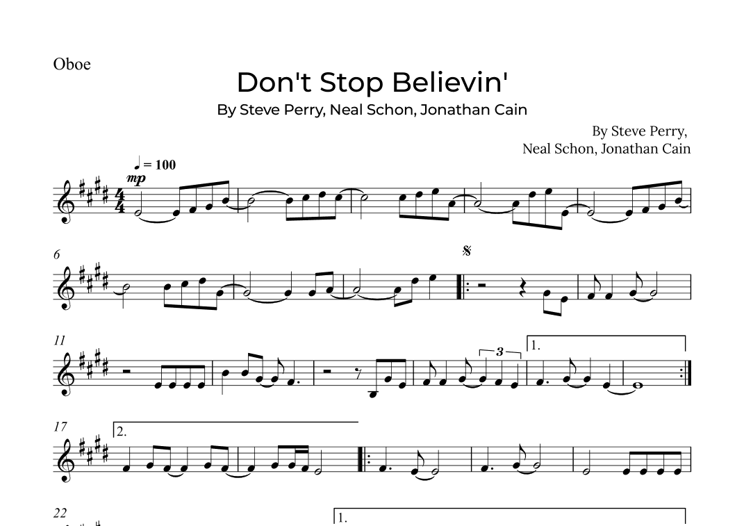 Don't Stop Believin' (arr. Alex Nunes Rodrigues)
