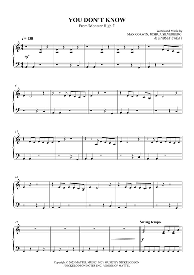 You Don't Know (arr. SCMusic)