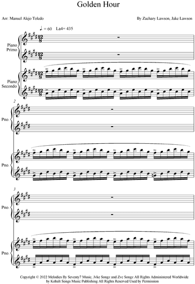 Golden Hour (arr. Manuel Alejo Toledo)