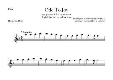 Ode To joy (Symphony 9 5th movement) (arr. Davi Rocha Campos)