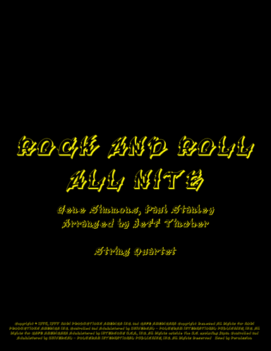 Rock And Roll All Nite (arr. Jeff Tincher)