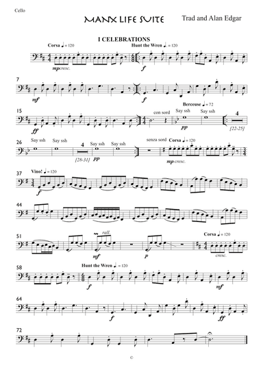 MANX LIFE SUITE for STRING QUARTET