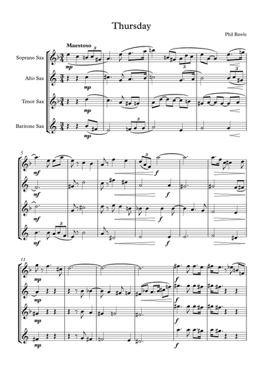 Thursday - Saxophone Quartet