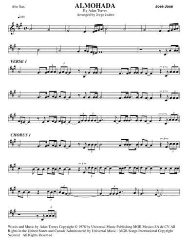Almohada (arr. Jorge Juárez)