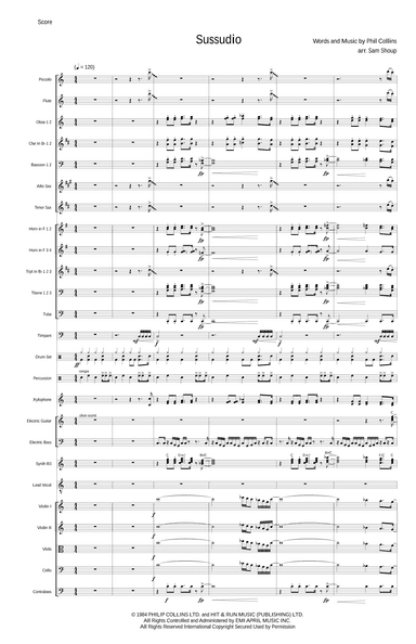 Sussudio (arr. Sam Shoup)