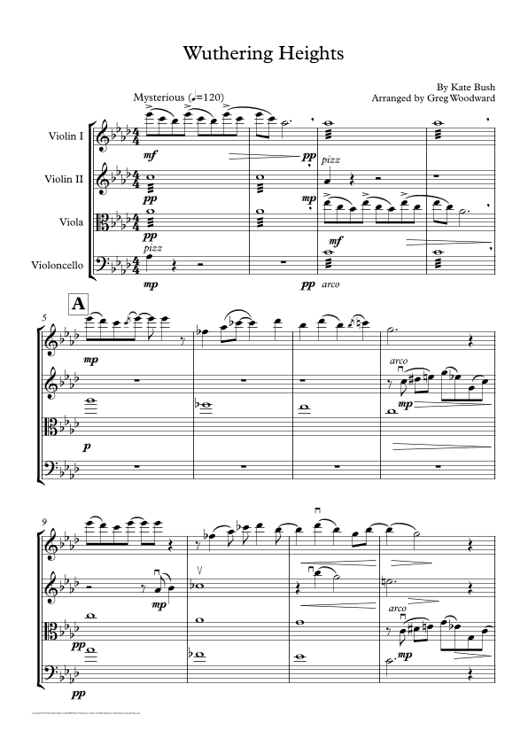 Wuthering Heights (arr. Greg Woodward)