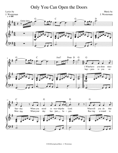 Only You Can Open the Doors