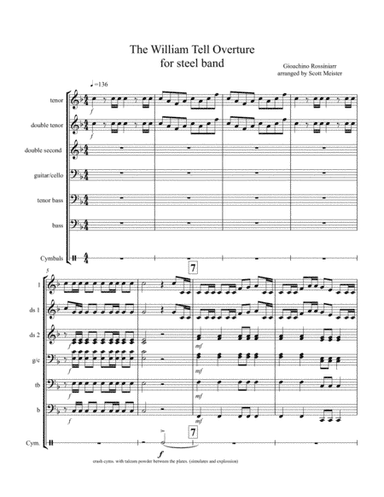 The William Tell Overture for Steel Band (arr. Scott Meister)