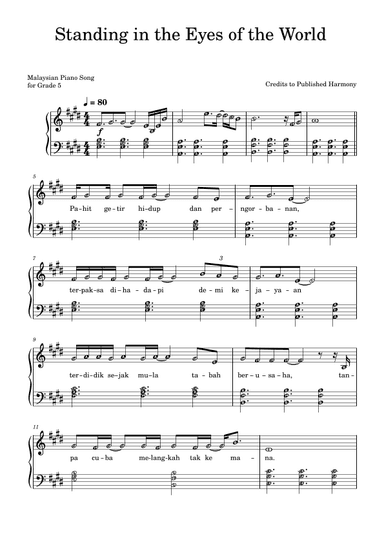 Standing in the Eyes of the World