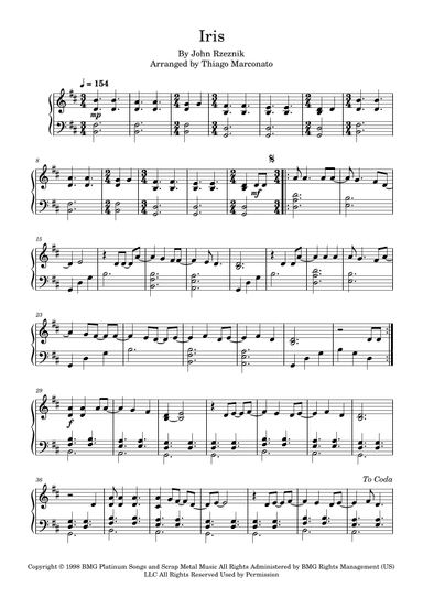 Iris (arr. Thiago Marconato)