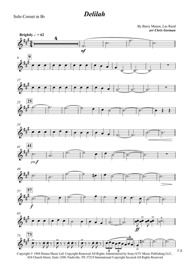 Delilah (arr. Chris Gorman)