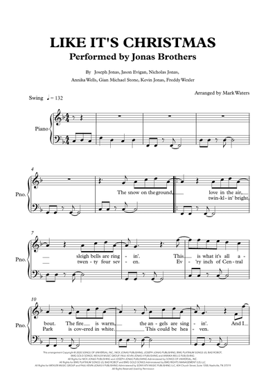 Like It's Christmas (arr. Mark Waters)