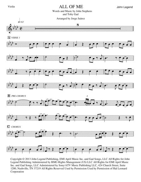All Of Me (arr. Jorge Juárez)