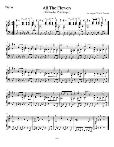 All The Flowers (arr. Terron Dames)