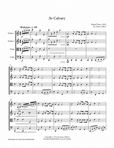 At Calvary (arr. James Gilbert Music)