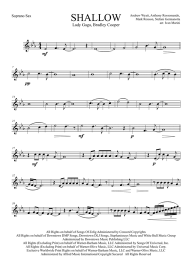 Shallow (arr. Ivan Marini)
