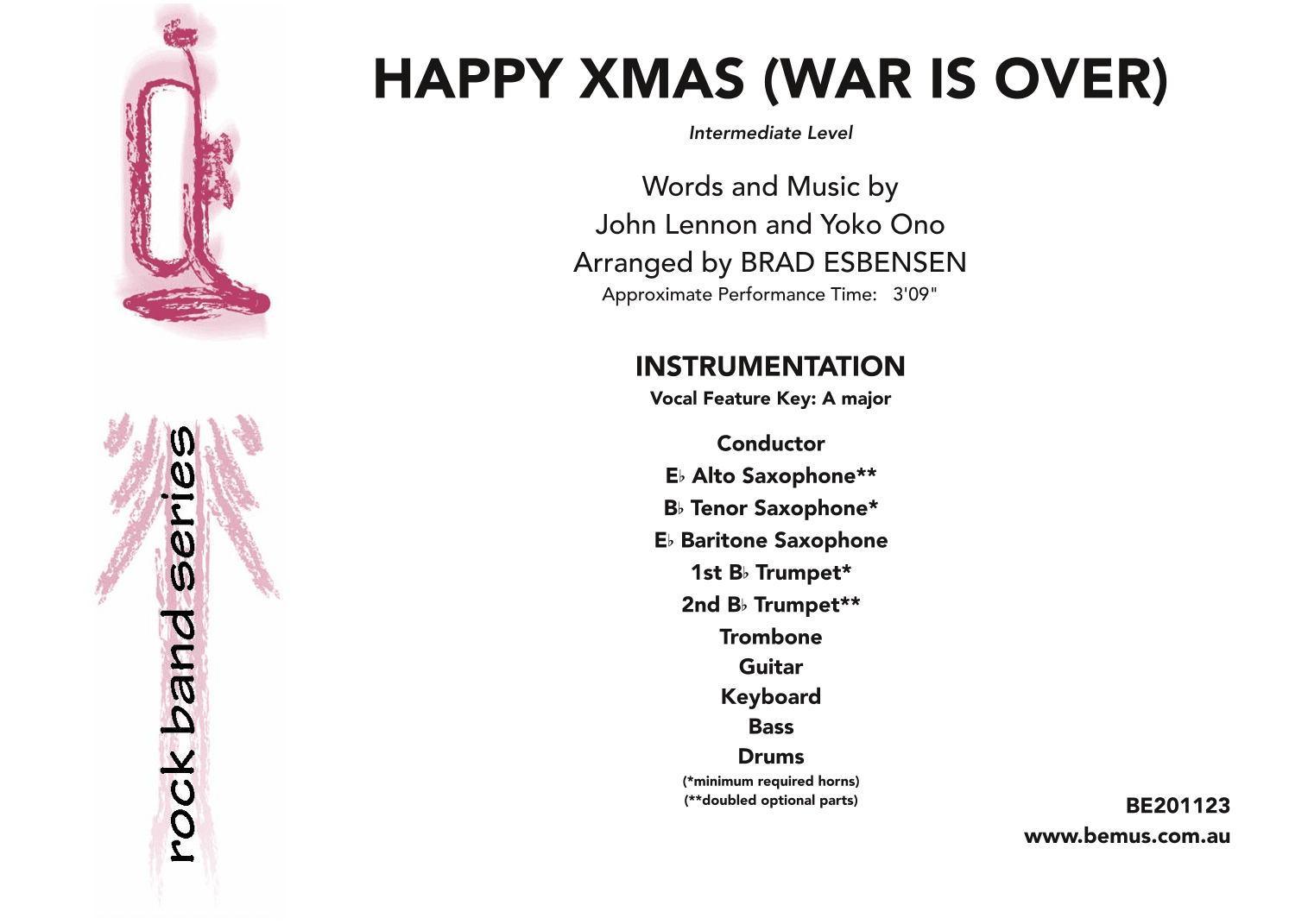Happy Xmas (war Is Over) (arr. Brad Esbensen)