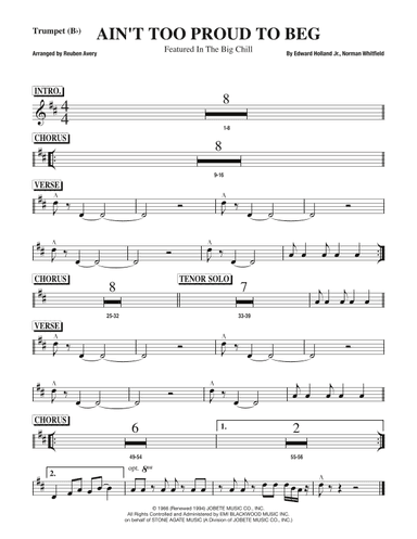 Ain't Too Proud To Beg (arr. Reuben Avery)