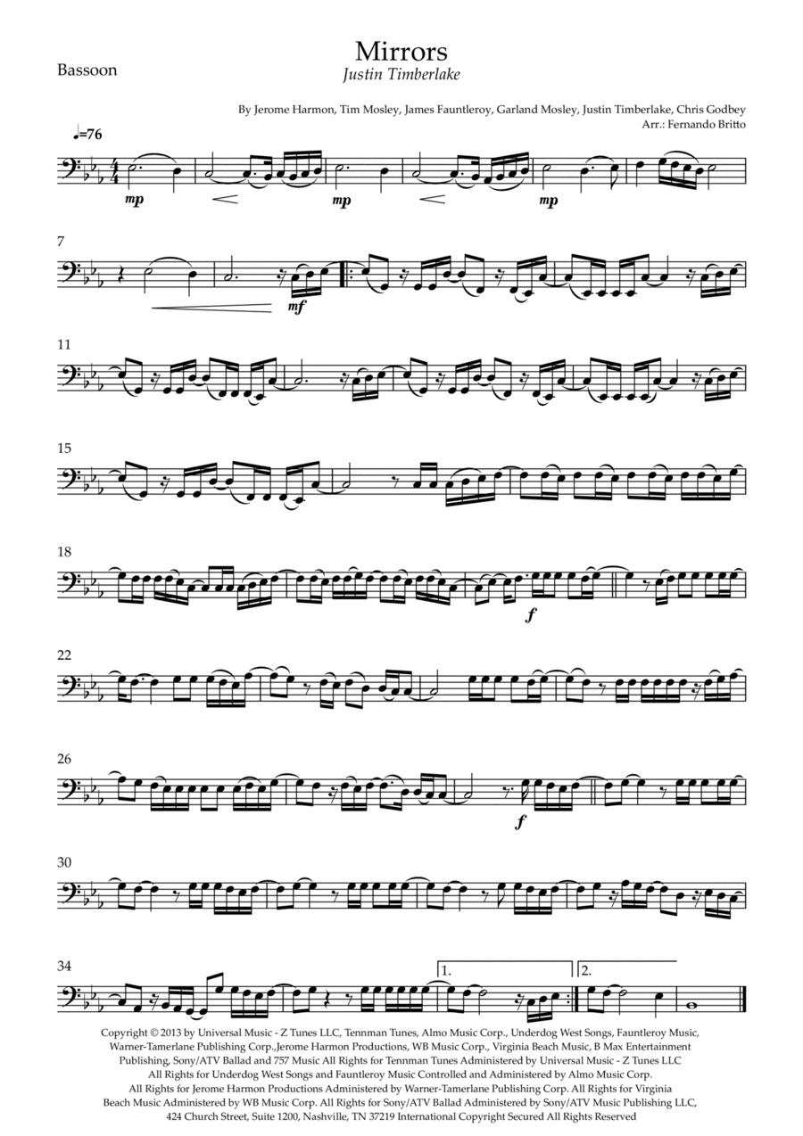 Mirrors (arr. Fernando Britto)