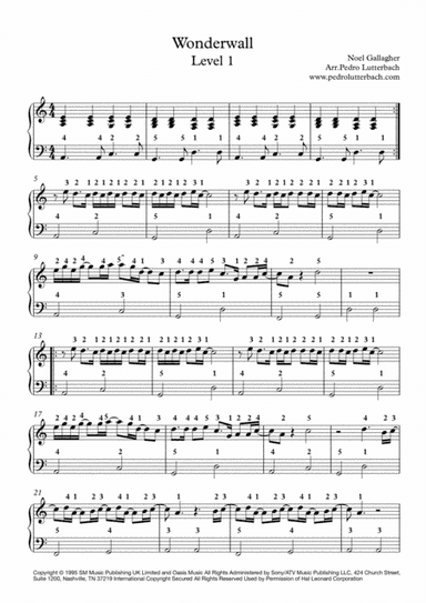 Wonderwall (arr. Pedro Lutterbach)