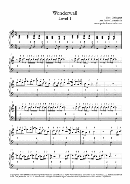 Wonderwall (arr. Pedro Lutterbach)