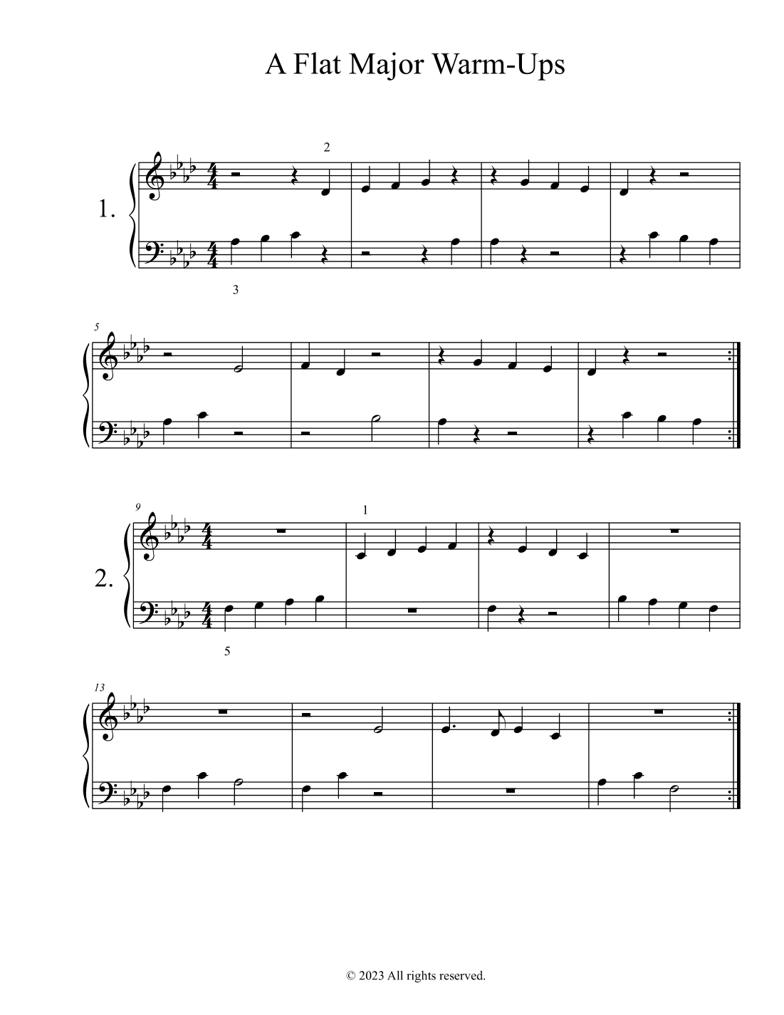 All the Pretty Little Horses (arr. Miriam Troxler)