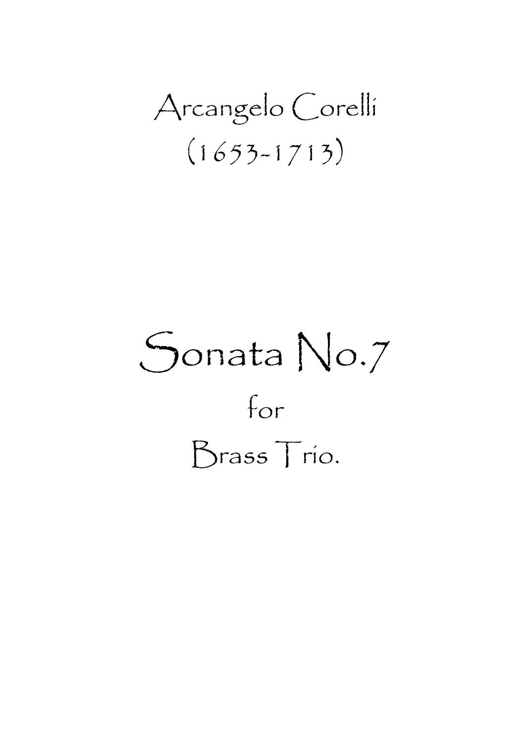 Sonata No.7 (arr. Spence Bundy)