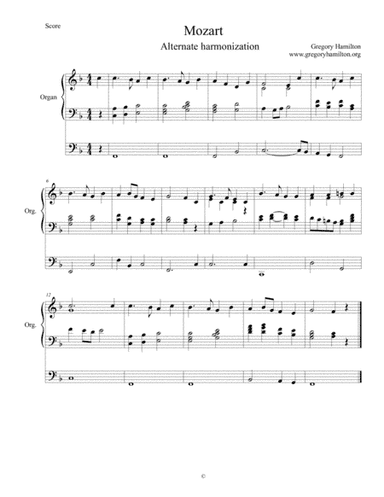 Mozart - Your Hands O Lord, in Days of Old - Alternate Harmonization