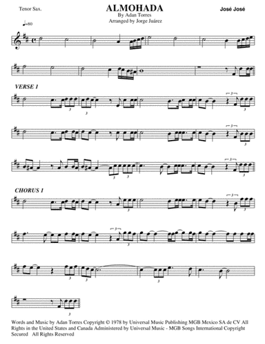 Almohada (arr. Jorge Juárez)