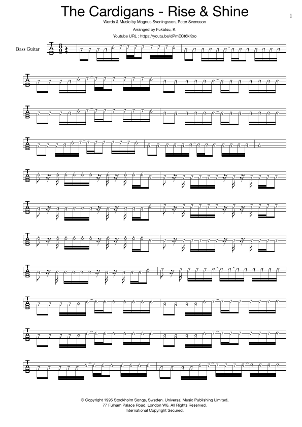 Rise And Shine (arr. Fukatsu, K.)