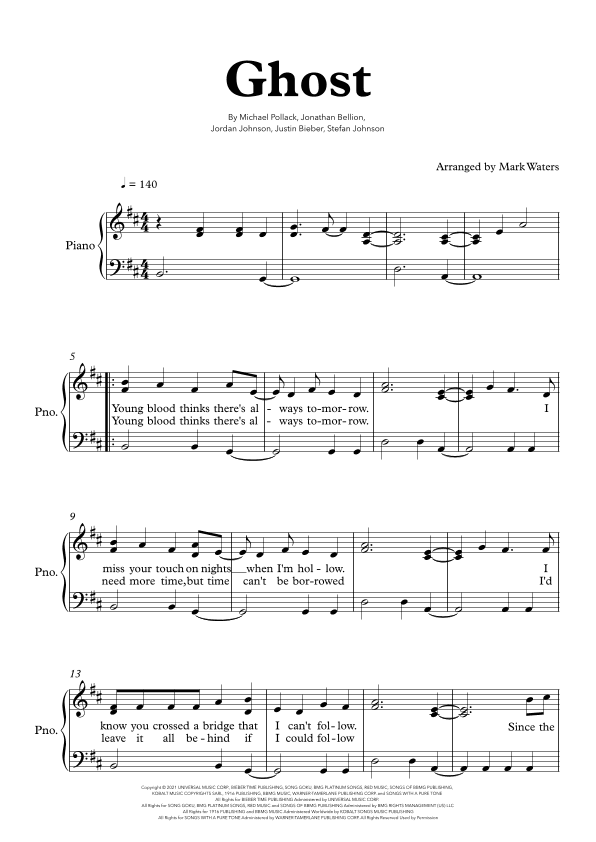 Ghost (arr. Mark Waters)