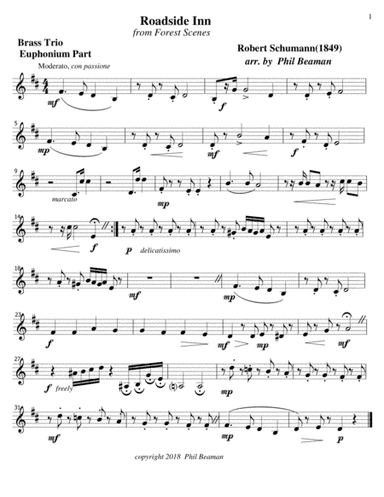 Roadside Inn-Schumann-Brass trio (arr. Phil Beaman)