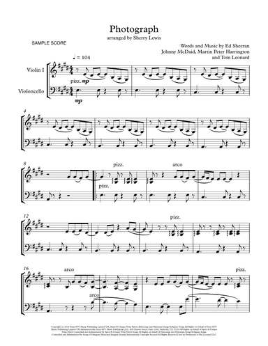 Photograph (arr. Sherry Lewis)