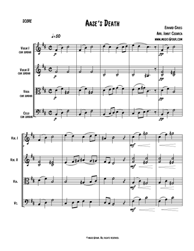 Aase's Death (arr. Ionut Cosarca)
