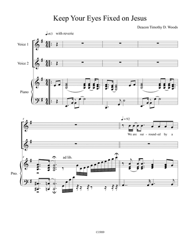 Keep Your Eyes Fixed on Jesus